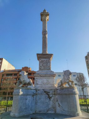 General Menacho memorial monument, place where the general died in March 1811. Badajoz, Extremadura, Spain
