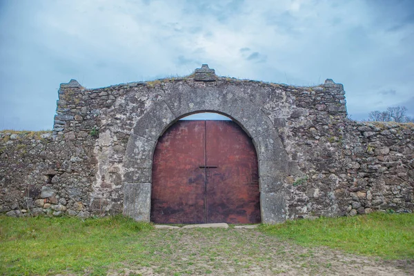 Porta Laterale Del Sotofermoso Palace Xvi Secolo Ancora Costruzione Abadia — Foto Stock