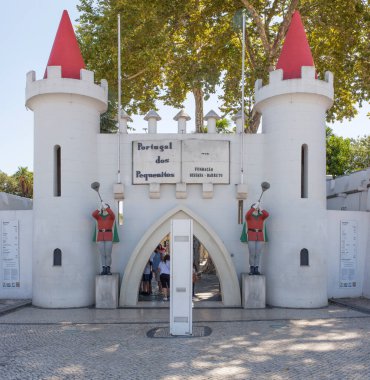 Coimbra, Portekiz - 7 Eylül 2019: Portekiz dos Pequenitos temsilcisi, Coimbra. Ülkedeki ilk tema parkı olarak kabul ediliyor.