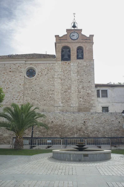 Estremera Bela Cidadezinha Condado Las Vegas Madrid Espanha Igreja Nuestra — Fotografia de Stock