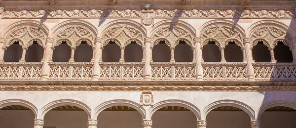 Вальядолид Испания Июля 2020 Colegio San Gregorio Courtyard Длинный Формат — стоковое фото