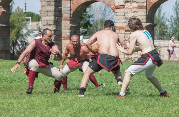 Merida Spain June 3Th 2023 Harpastum Match Enactment Ancient Roman — Stock Photo, Image