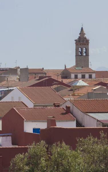西班牙埃斯特雷马杜拉 巴达霍斯 塞雷纳蒙特罗比奥镇 该城以其华丽的橄榄油而闻名 — 图库照片