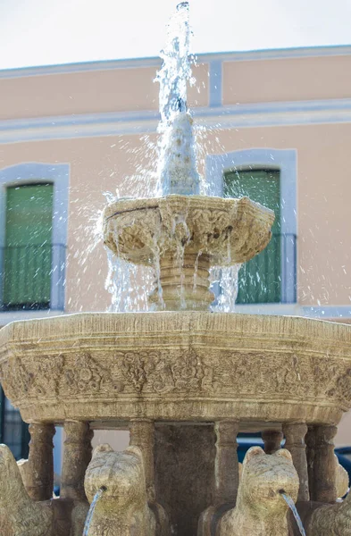 Replik Des Alhambra Löwenbrunnens Monterrubio Serena Badajoz Spanien — Stockfoto