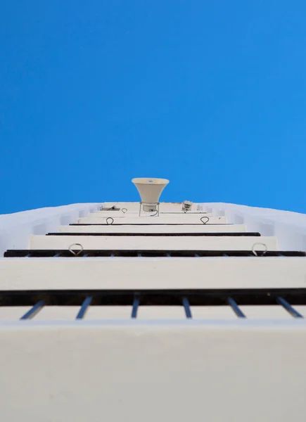 Vivares Çan Kulesi Badajoz Spanya Kulenin Tepesinde Görünür Bir Megafon — Stok fotoğraf