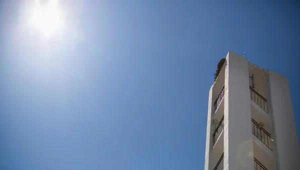 Вежа Дзвоника Вівареса Бадахос Іспанія Типова Архітектура Волокнистих Колонізаційних Сіл — стокове фото