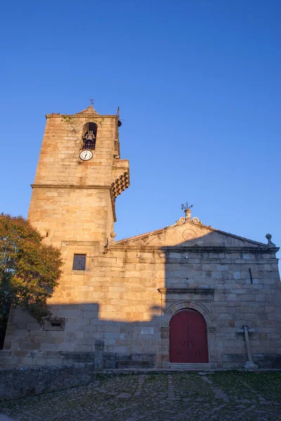 Villasbuenas Gata Piękne Miasteczko Sierra Gata Caceres Extremadura Hiszpania Kościół — Zdjęcie stockowe