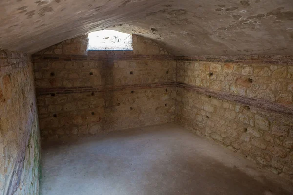 Torreaguila Roman Villa Remains Barbano Badajoz Spain 夏の地下室 — ストック写真
