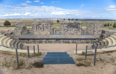 Regina Turdulorum 'un Roma Tiyatrosu. Casas de Reina, Badajoz, İspanya. Genel Bakış