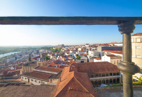 Обзор Старого Города Коимбры Точки Зрения Университета Португалия — стоковое фото