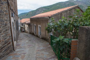 El Robledo, en yüksek uç bölge, Las Hurdes Bölgesi, Caceres, Extremadura, İspanya