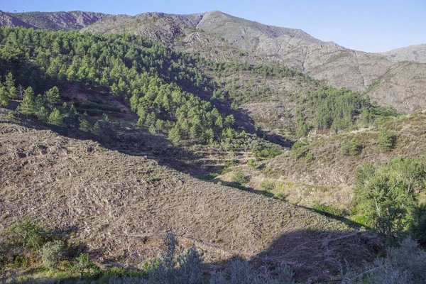 Las Hurdes Region Orography Caceres Extremadura Spain — 图库照片