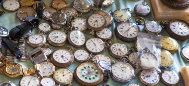 Barselona, İspanya - 30 Haziran 2023: Encants market, Barcelona, İspanya