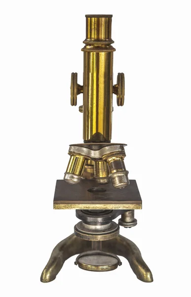 1920 Mikroskop Izolované Přes Bílé Pozadí — Stock fotografie
