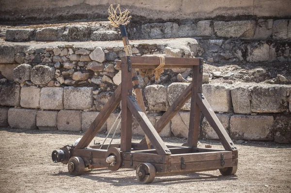 Onager Replica Torsion Powered Siege Engine Used Ancient Roman Army — Stock Photo, Image