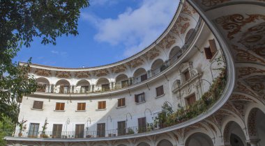 Cabildo Square, Seville, Spain. Liittle-known landmark located close to the Cathedral clipart