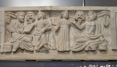 Lizbon, Portekiz - 1 Mart 2020: Roman frizbisi yazarı ve ilham perisi. N.A.Museum, Lizbon, Portekiz