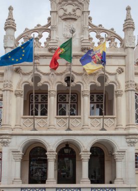 Sintra, Portekiz belediye binası. Büyük Lizbon Bölgesi 'nin başlıca turizm beldesi