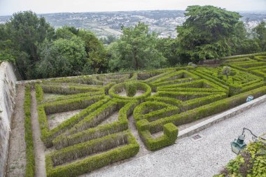 Seteais Sarayı bahçeleri, Sintra, Portekiz. Büyük Lizbon Bölgesi 'nin başlıca turizm beldesi
