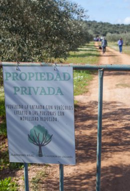 Vde de Leganes, Badajoz - 16 Şubat 20265: Almendro Real, Badajoz, İspanya. İçki yasağı işareti yok, araç plaketi yok.
