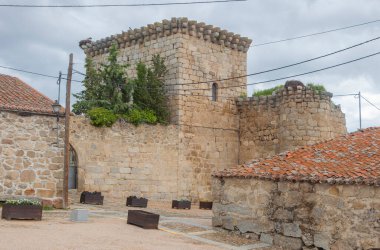 Bonilla de la Sierra, Avila, Kastilya ve Leon 'un saray manzarası, İspanya