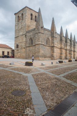 Saint Martin de Tours Koleji manzaralı, Bonilla de la Sierra, Avila, Kastilya ve Leon, İspanya