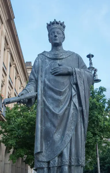 Pamplona, İspanya - 31 Mayıs 2025: Navarre 'li III. Charles, Francisco Lopez Hernandez, 2003, Pamplona, İspanya