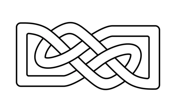 Celtic Knot Vector Illustration Celtic Interlaced Pattern Isolated Vector Nordic — ストックベクタ