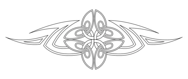 Keltisch Verweven Patroon Geïsoleerde Vector Noordse Symbool Keltische Knoopvector Illustratie — Stockvector