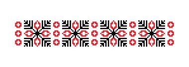 Kusursuz desenli süs. Dekoratif kenarlık ögesi.