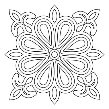 Dekoratif vektör elementleri. Zarif açılış deseni.