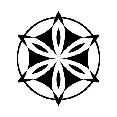 Afrodit 'in çiçeği. Kadınlık sembolü sakral geometri. Afrodit Gülü.