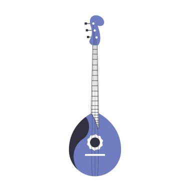 Domra. Geleneksel folklor Doğu Slav müzik aleti.