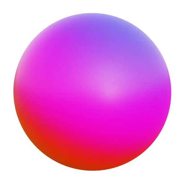 Holografische Vorm Icoon Gradiënt Cirkel Geïsoleerd Witte Achtergrond Abstract Design — Stockfoto