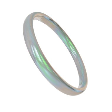 Sanal Çember. Gerçekçi 3 boyutlu canlandırma. Beyaz Arkaplanda İzole Edilmiş.