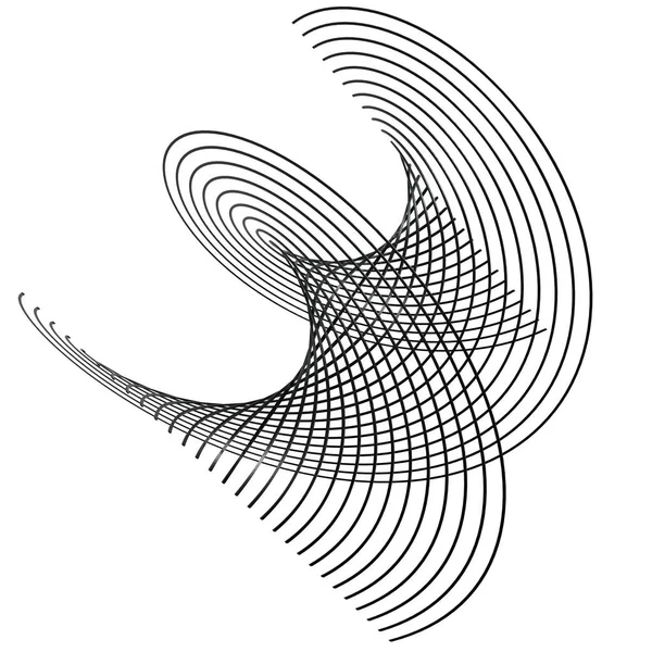 ブラック抽象形状 ホワイトバックグラウンドで孤立 3Dレンダリング — ストック写真