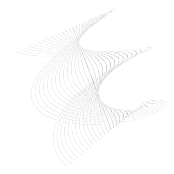 Біла Абстрактна Форма Ізольовані Білому Тлі Рендеринг — стокове фото