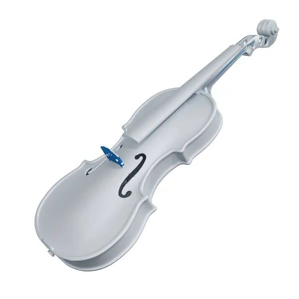 White Violin Music Tools Icono Aislado Sobre Fondo Blanco Representación —  Fotos de Stock