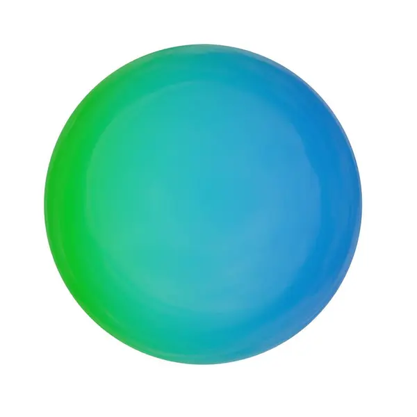 Bola Verde Azul Isolado Fundo Branco Renderização — Fotografia de Stock