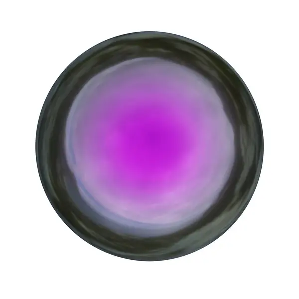 Металлический Мяч Изолированный Белом Фоне Рендеринг — стоковое фото