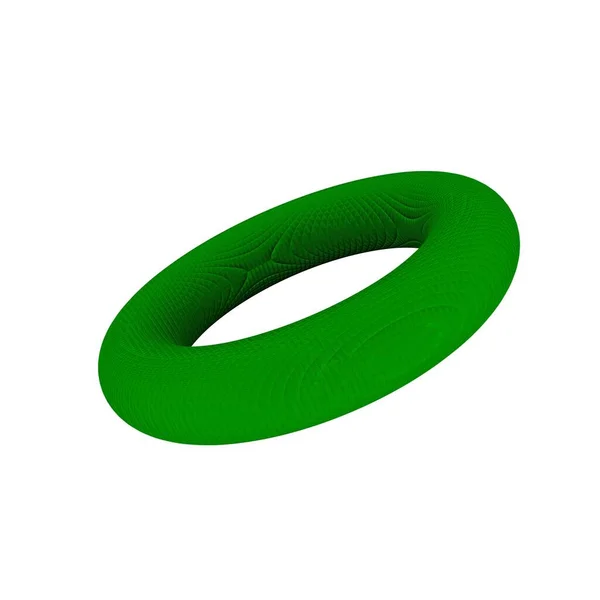 Зеленый Торс Изолированный Белом Фоне Рендеринг — стоковое фото