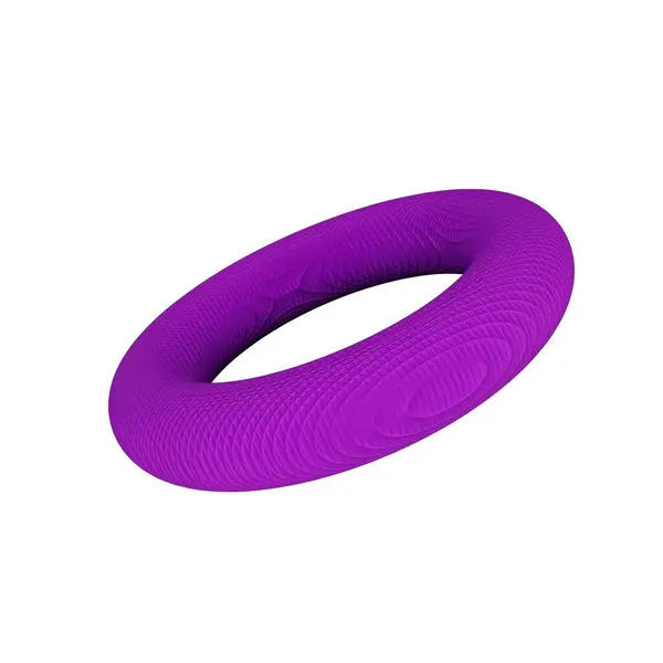 Purple Torus Isolated White Background Rendering — Stock Photo, Image