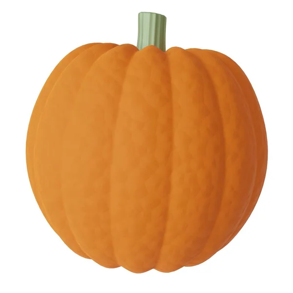 Orange Pumpkin Isolated White Background Realistic Render — Stock Photo, Image