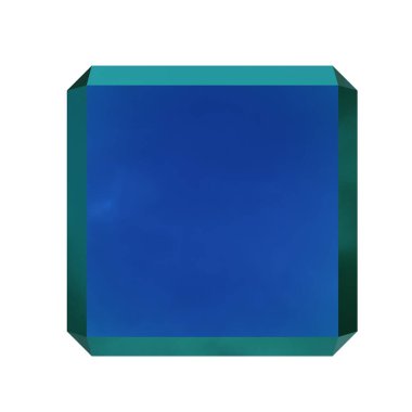 Soyut Kare Şekli. Beyaz arka planda izole edilmiş. 3B görüntüleme.