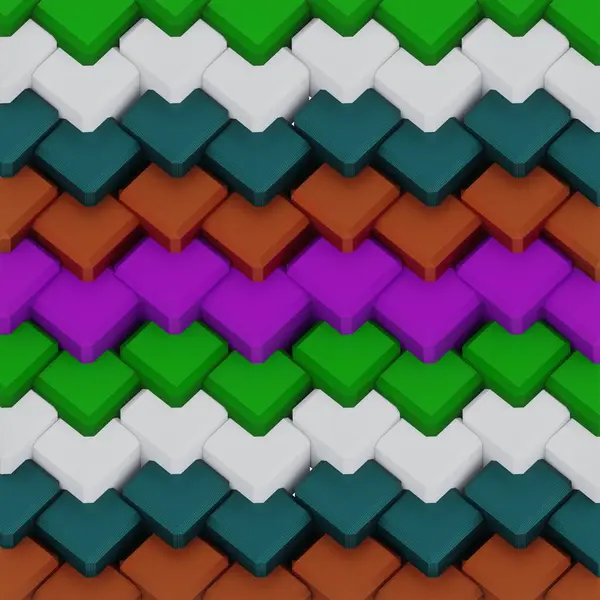 Colorful Geometric Background Rendering — Stock Photo, Image