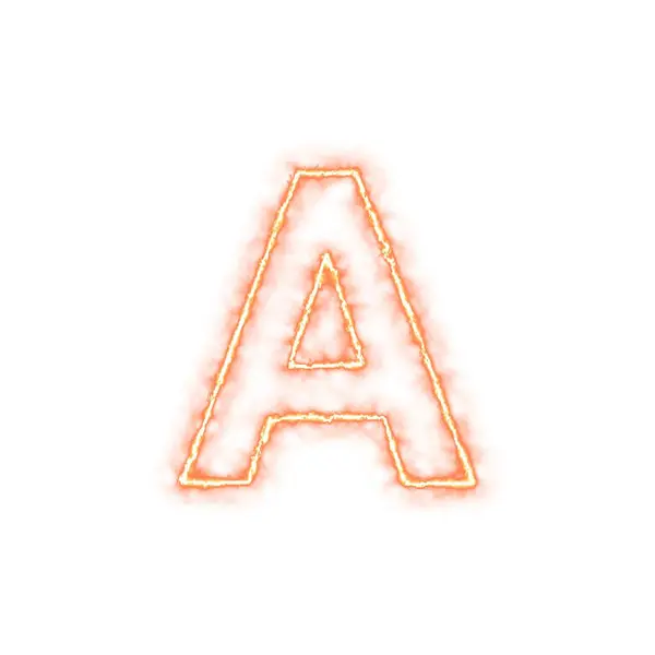 Αλφάβητο Γράμμα Απομονωμένα Λευκό Φόντο — Φωτογραφία Αρχείου