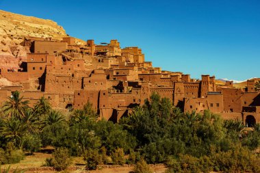 North Africa. Morocco. Ksar Ait Benhaddou in the Atlas Mountains of Morocco. UNESCO World Heritage Site since 1987