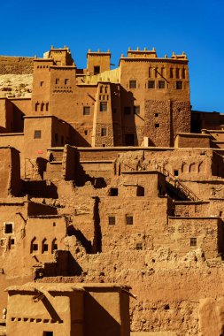 North Africa. Morocco. Ksar Ait Benhaddou in the Atlas Mountains of Morocco. UNESCO World Heritage Site since 1987