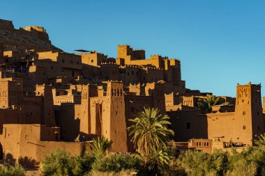 North Africa. Morocco. Ksar Ait Benhaddou in the Atlas Mountains of Morocco. UNESCO World Heritage Site since 1987. The Kasbah
