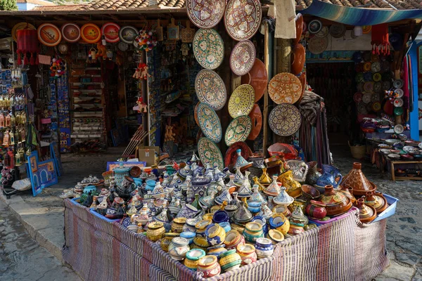 North Africa. Morocco. Chefchaouen. Souvenirs shop in a medina